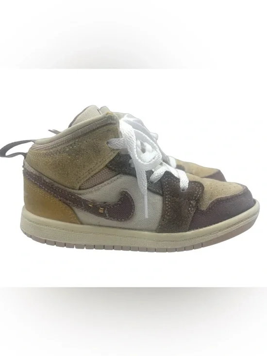 Nike Air Jordan 1 Mid SE Craft Taupe Haze Toddler Sneakers Size 9C - Picture 3 of 10